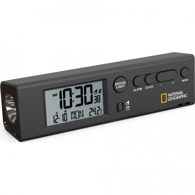 Часы BRESSER National Geographic World Time с термометром и фонариком 74619