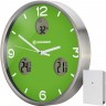 Часы настенные BRESSER MyTime io NX Thermo/Hygro, 30 см, зеленые 76461
