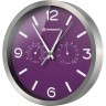 Часы настенные BRESSER MyTime ND DCF Thermo/Hygro, 25 см, фиолетовые 76445