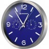 Часы настенные BRESSER MyTime ND DCF Thermo/Hygro, 25 см, синие 76446
