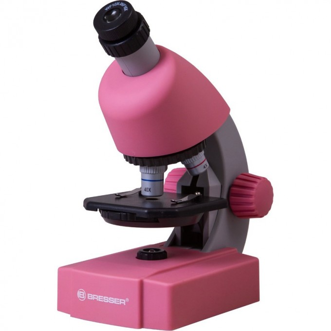 Микроскоп BRESSER Junior 40–640x, розовый 70537