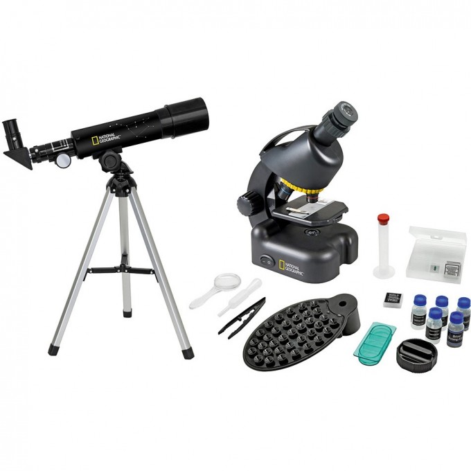 Набор BRESSER National Geographic: телескоп 50/360 AZ и микроскоп 40–640x 73384