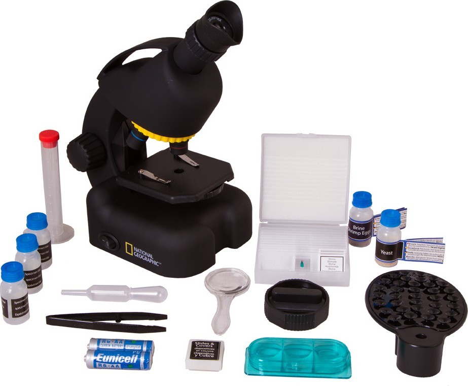 МИКРОСКОП BRESSER NATIONAL GEOGRAPHIC 40 640 X С АДАПТЕРОМ ДЛЯ СМАРТФОНА